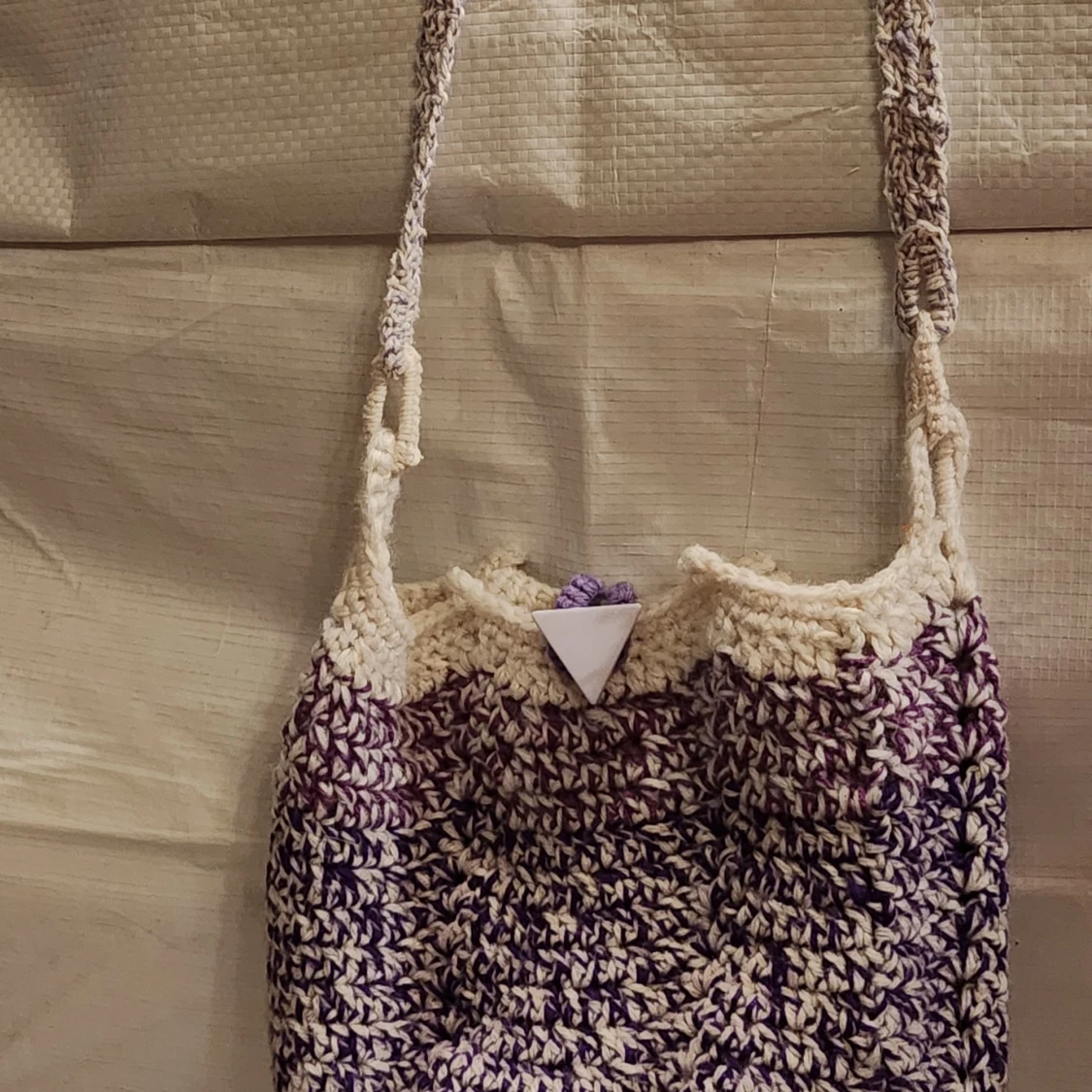 Virkad handväska - 91
