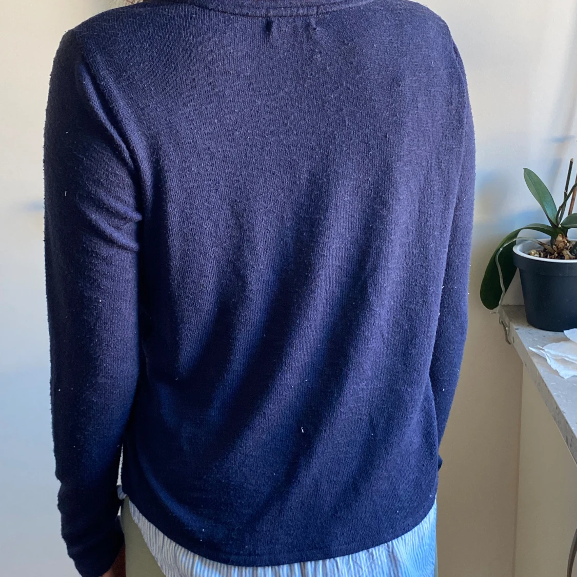 Mörkblå kofta - 90