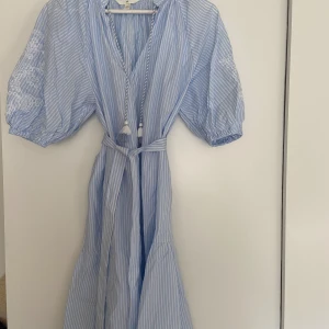 Fin blå bommulsklänning - Fint skick! Är som xs/S