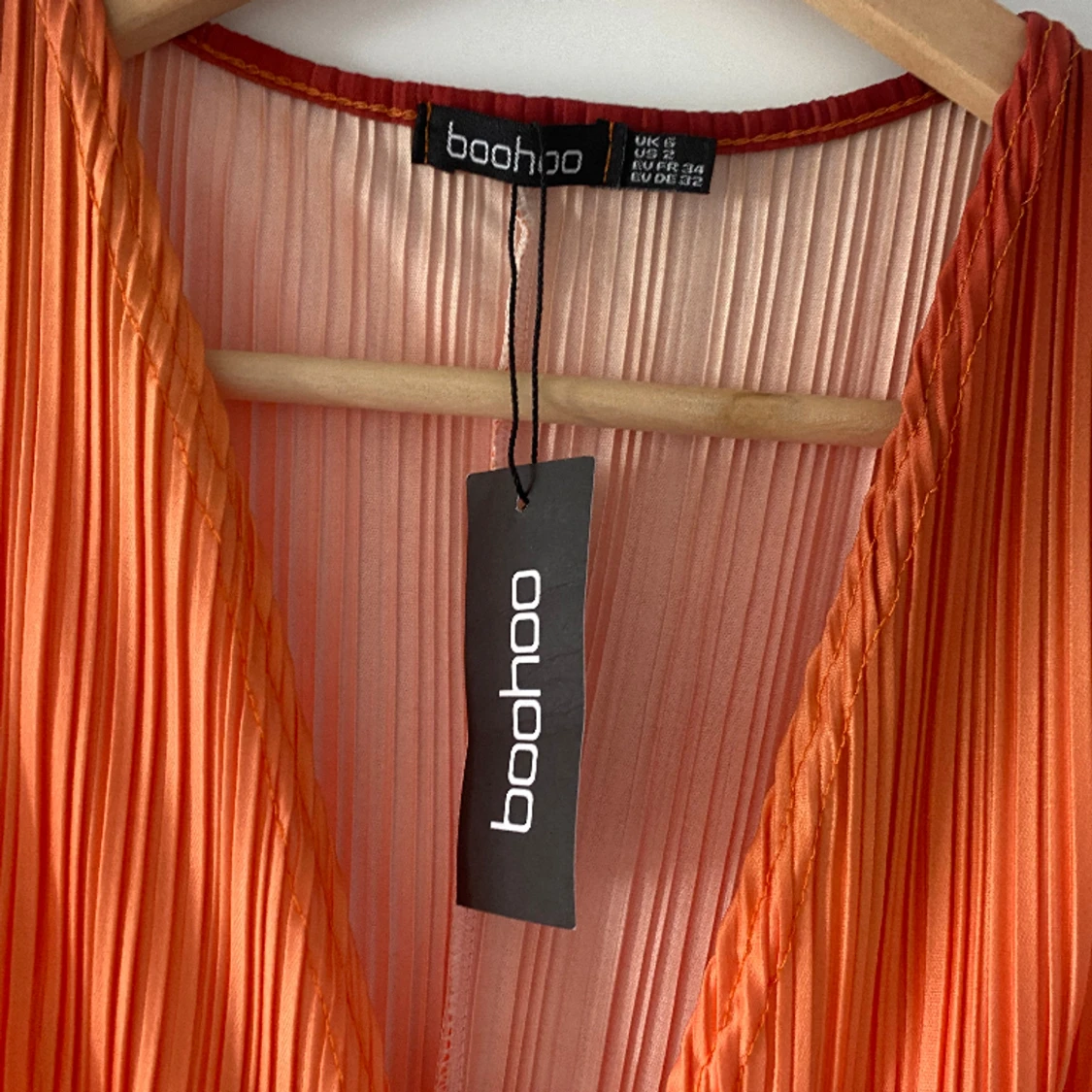 Orange längre klänning  - 90