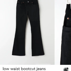 Bootcut jeans Gina  - Säljer nu dessa helt nya bootcut jeans ifrån Gina då jag inte tyckte att de satt som jag ville. De är dock uppsprättade längst ner så de passar nån mellan 170-173, man märker knappt de uppsprättade då de är som en extra detalj💘nypris 499