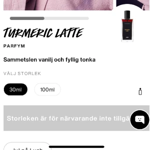 Lush turmeric latte - Säljer min 30ml turmeric latte parfym från LUSH. Köpte den i blindo och var inte riktigt min typ av doft 🥹 den beskrivs som en mysig och kryddig chai latte 😋 endast testad!! den är inte tillgänglig längre att köpa. Köpt för 425kr och säljer för 300. 