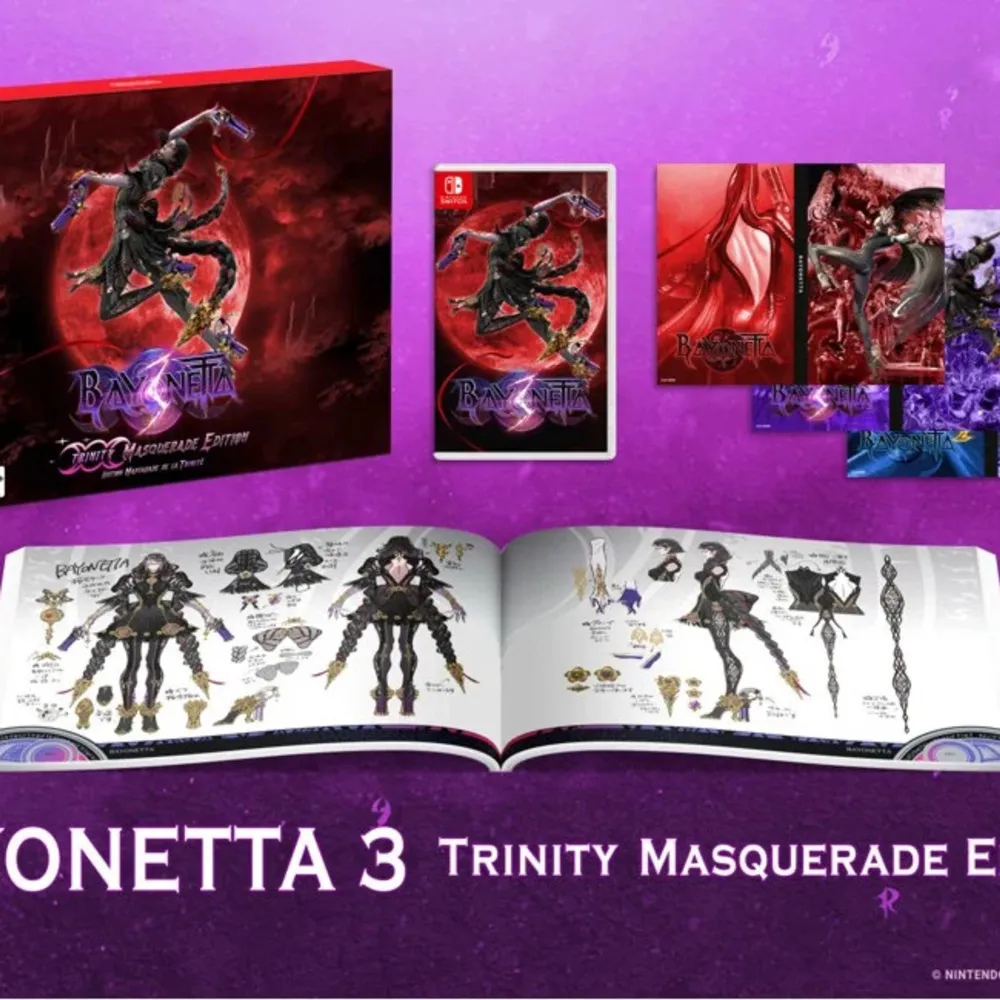 Bayonetta 3 limited edition. Accessoarer.