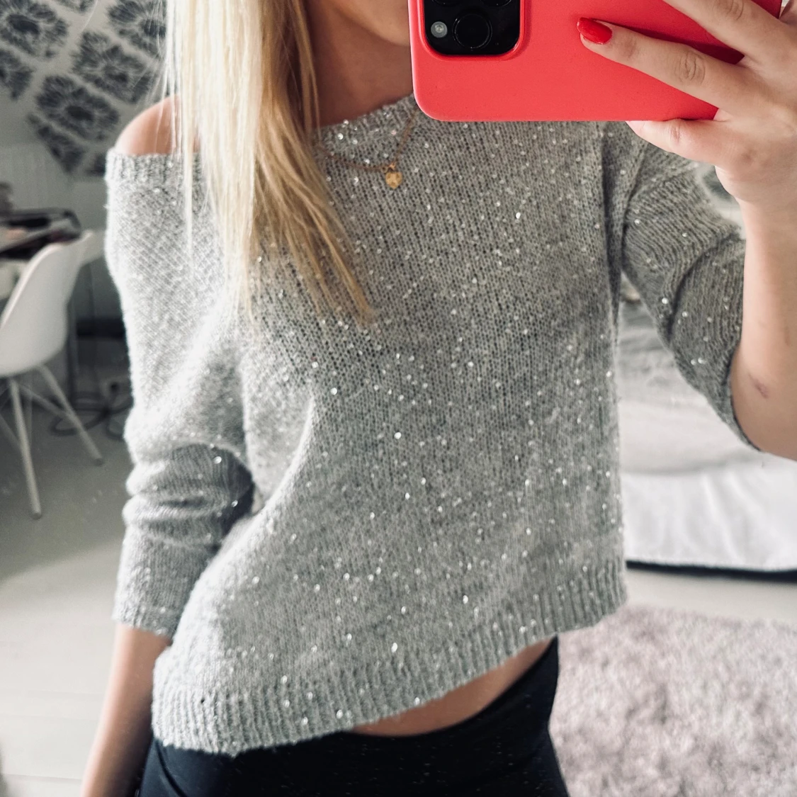 Trekvartsärmad tröja