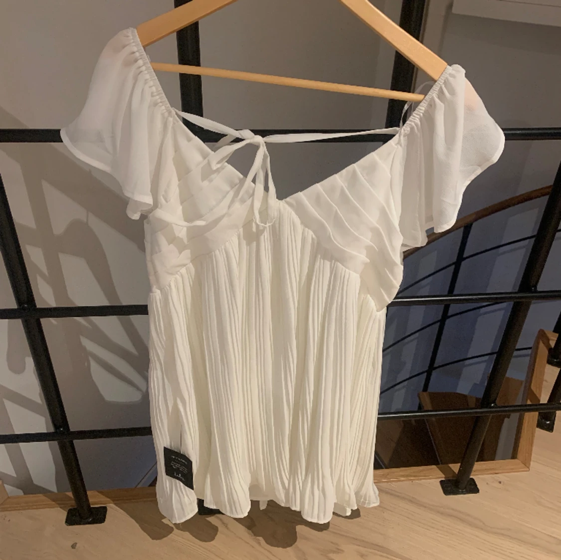 Vit klänning/studentklänning  - 90