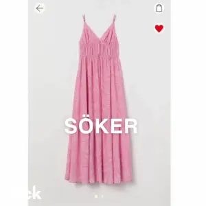   SÖKER denna långklänning från hm i strl 40 eller 40+. Meddela eller skriv i kommentarerna om du har denna eller något liknande och vill sälja. 🩷