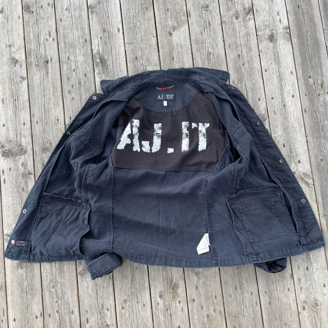 Vintage Armani Jeans linne field jacket - 92