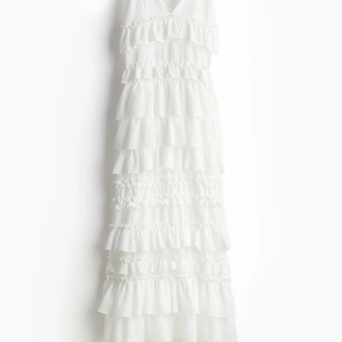 Vit lång klänning - 91