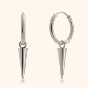 Örhängen från Edblad  - Peak hoops steel från Edblad