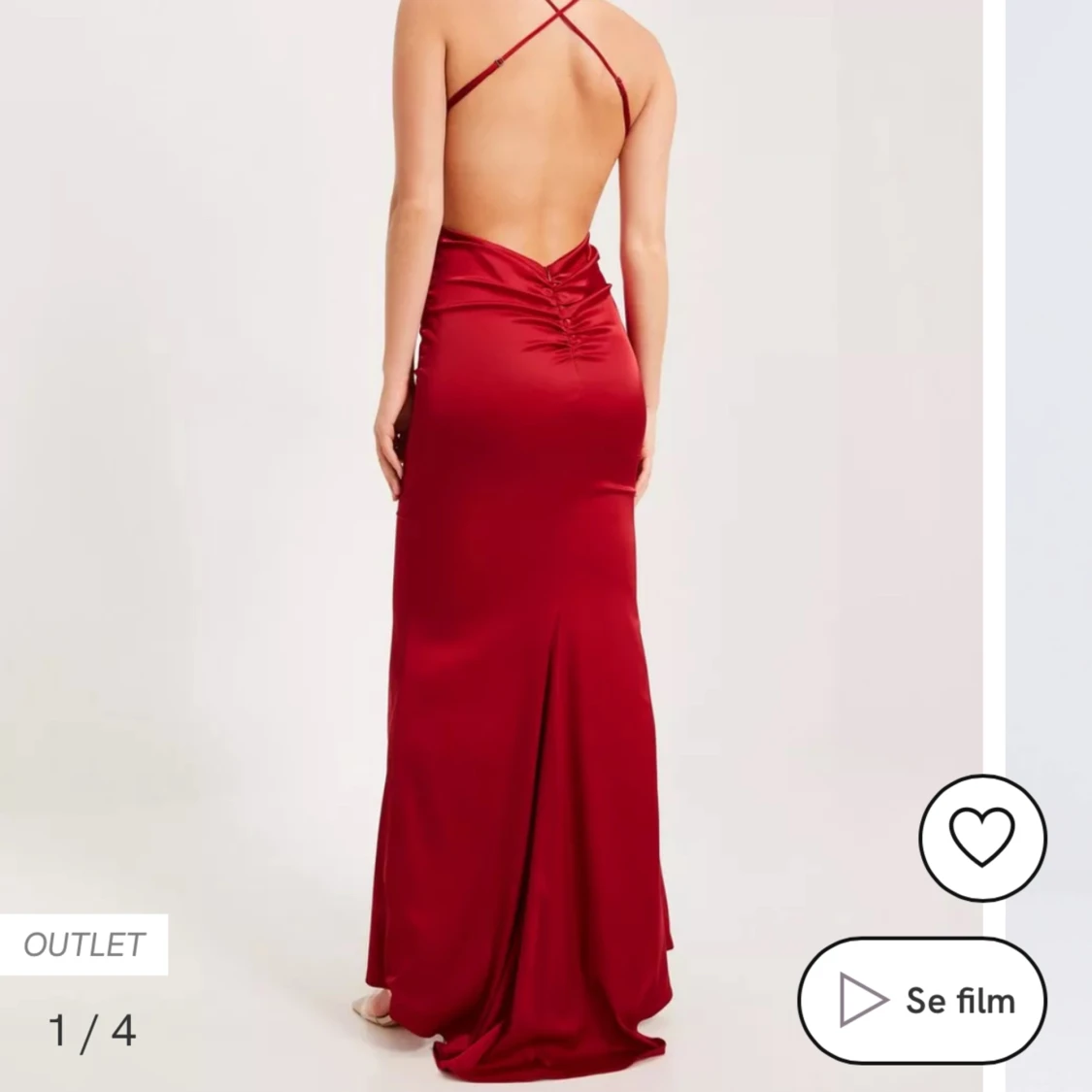 Röd balklänning  - 91