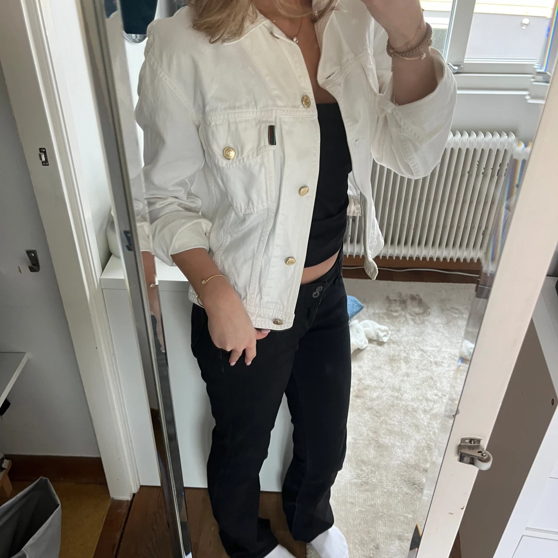 Vit jeansjacka  - 91