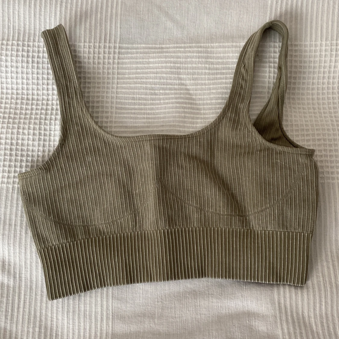 Aimn ribbed seamless sport-bh