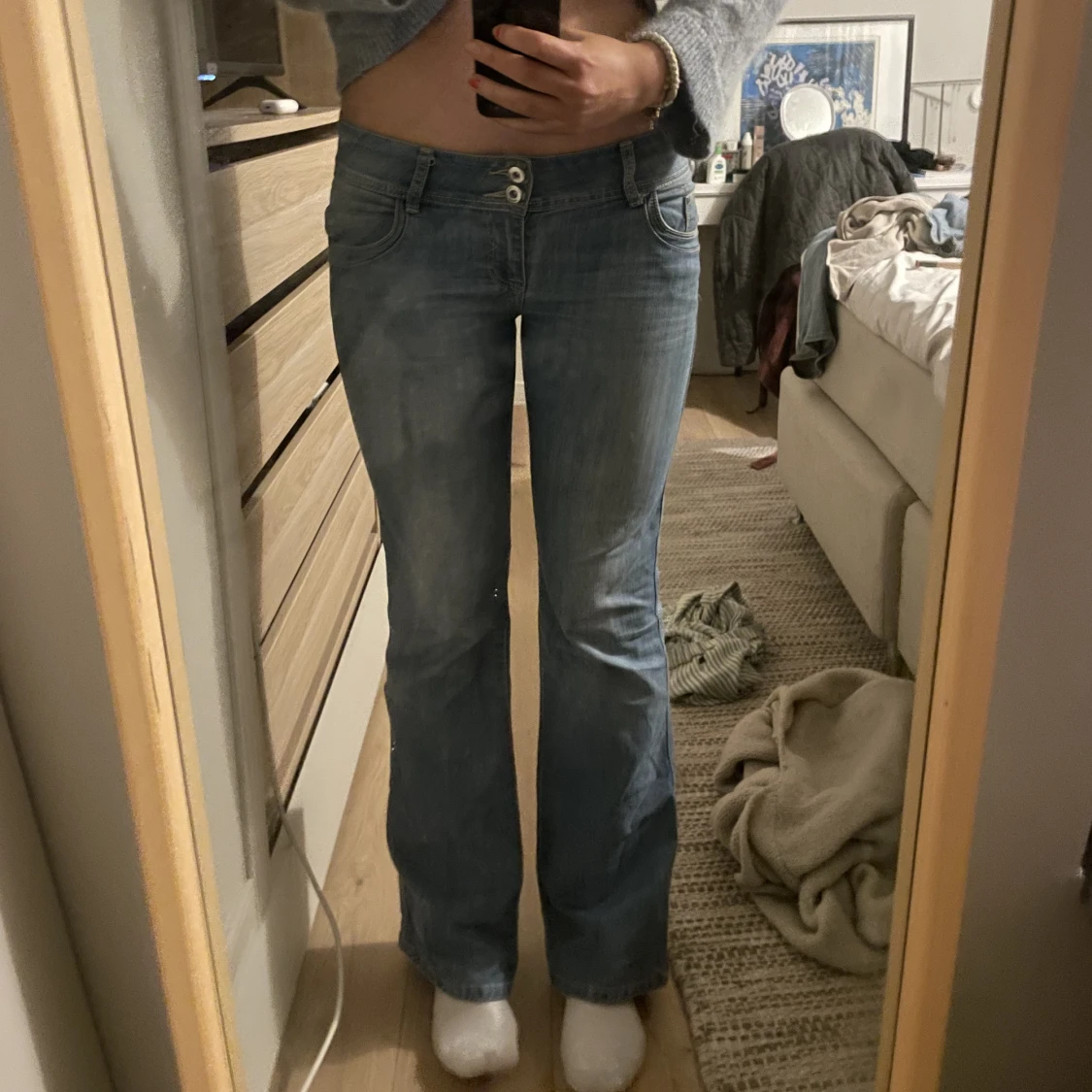 Lågmidjade jeans - 90