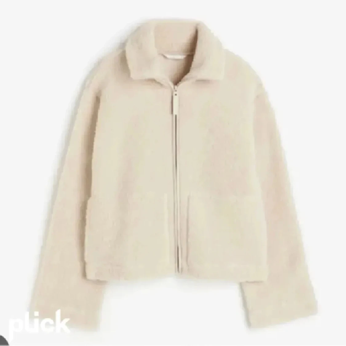 Beige Teddy jacka hm