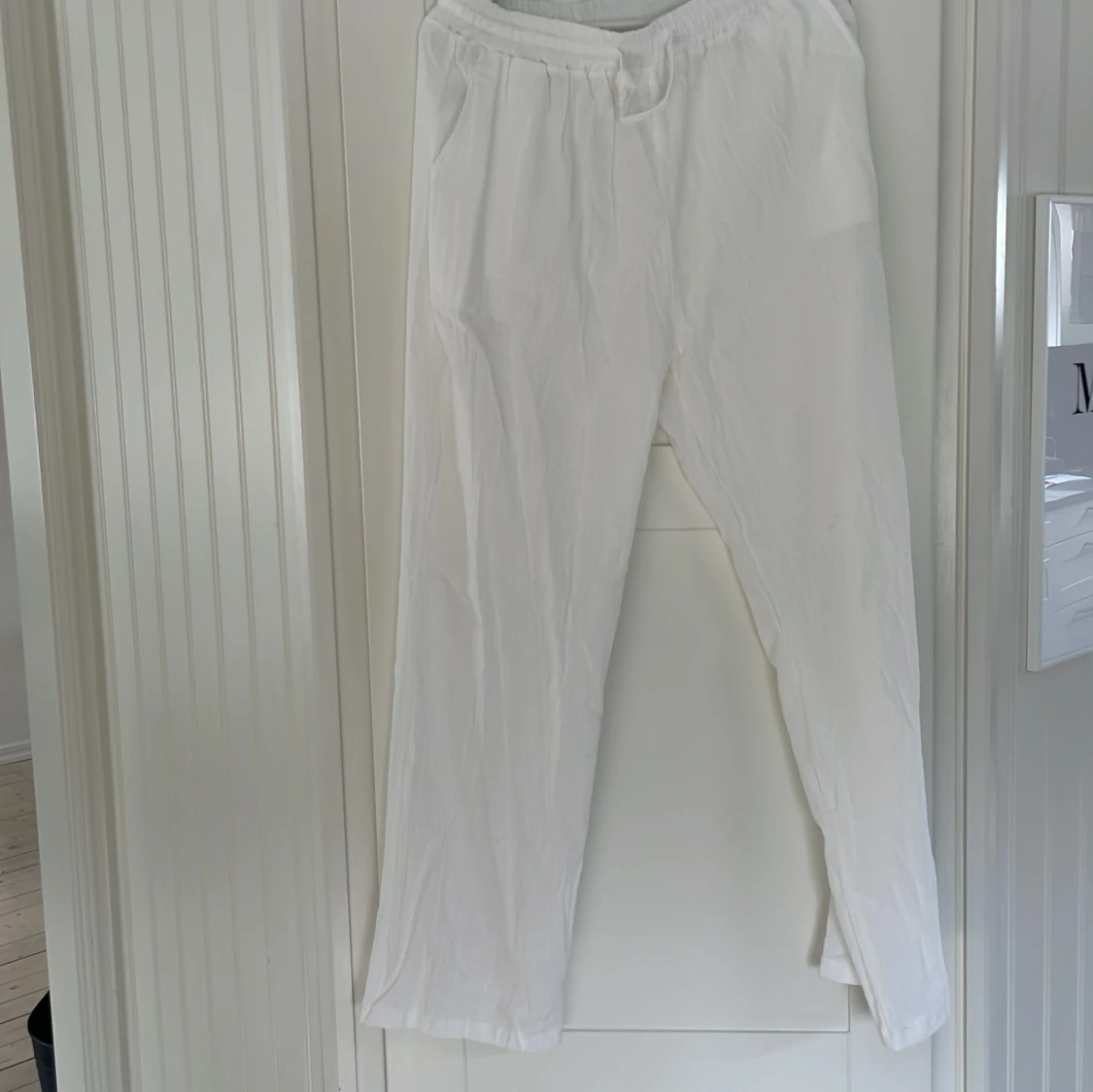 Linnebyxor vita  - 91