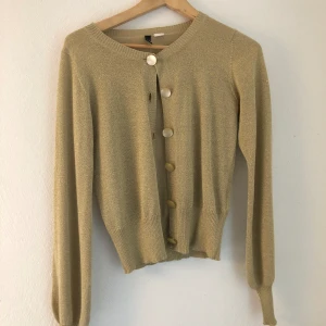 Glittrig kofta  - Glittrig kofta från h&m. Nyskick, använt 1 gång! Otroligt snygg till en middag eller fest, men kommer aldrig till användning. 