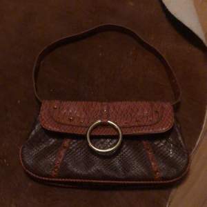 Brun vintage handväska 