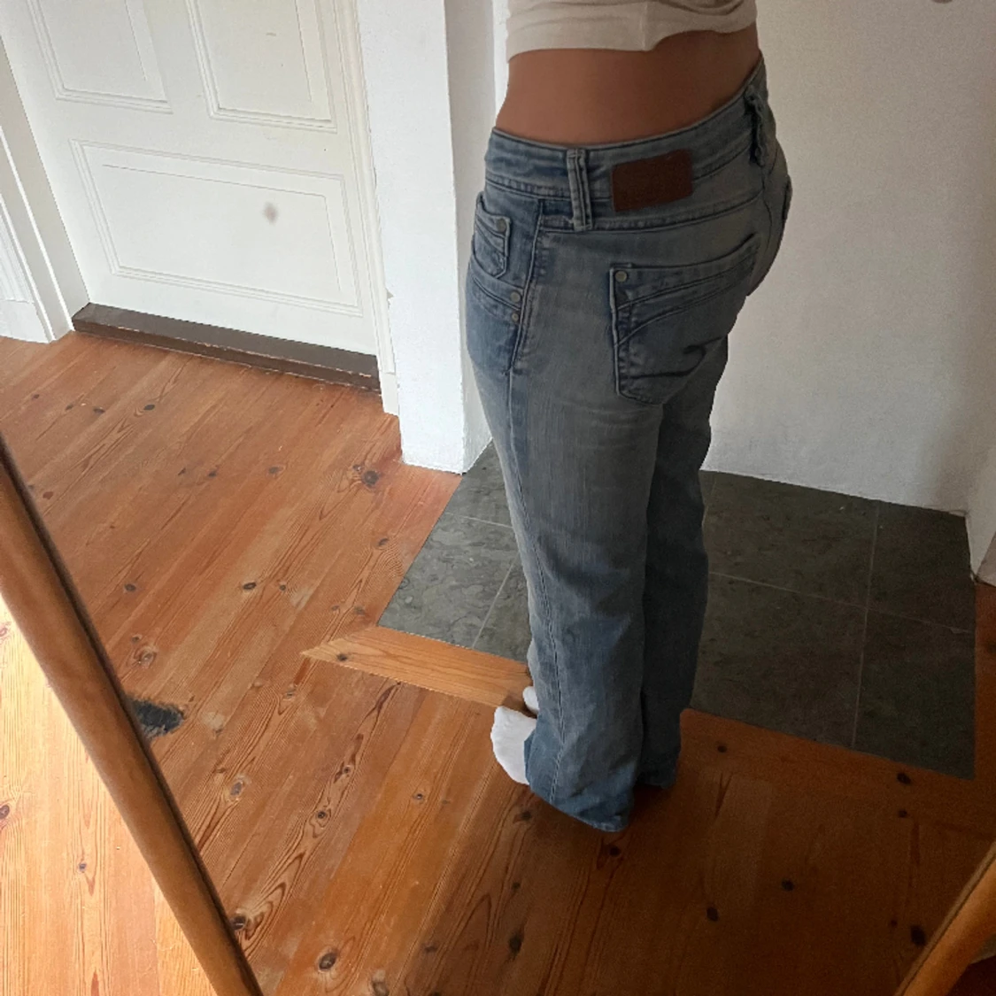 Lågmidjade vintage jeans  - 90