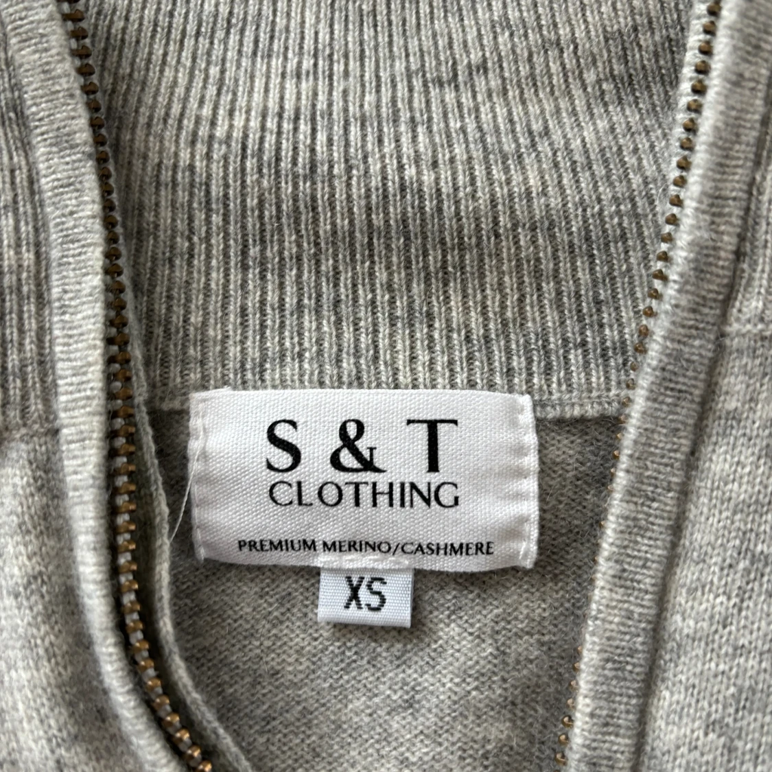 Cashmere/merino zip - 90