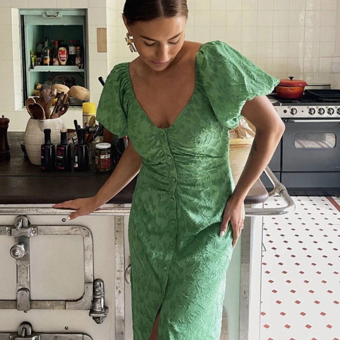 Grön klänning Sanna Jörnvik - 90