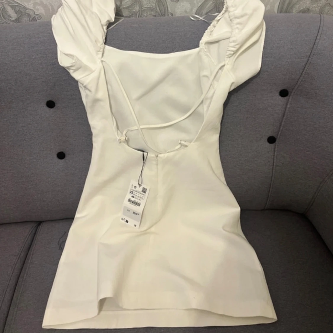 Vit student klänning - 90