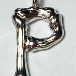 Bokatav P hänge - Nickelfritt Höjd ca 1,5 cm  Rök- och djurfritt hem