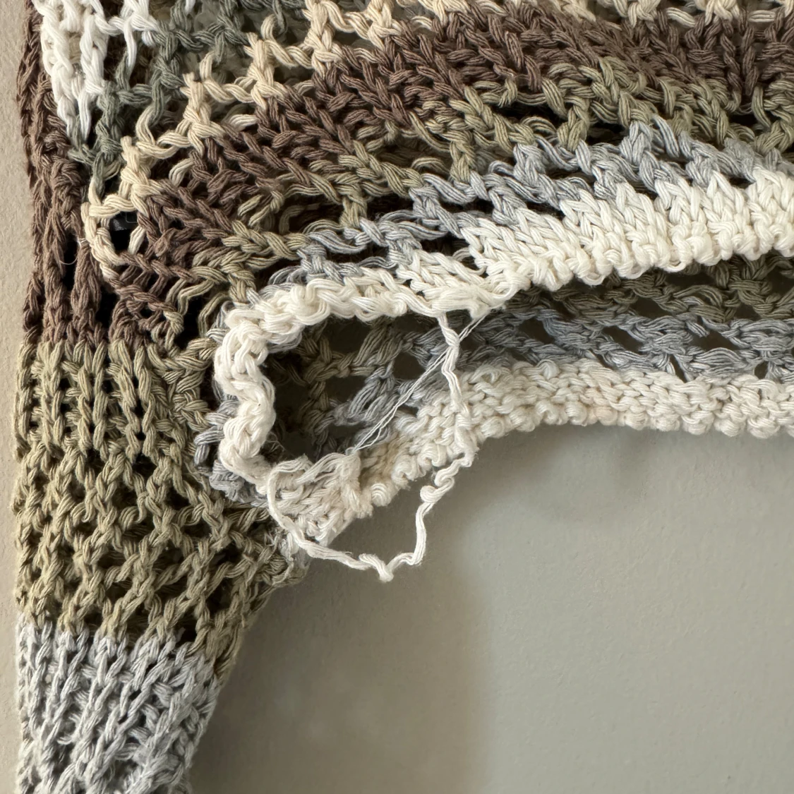 Virkad/stickad bolero   - 93