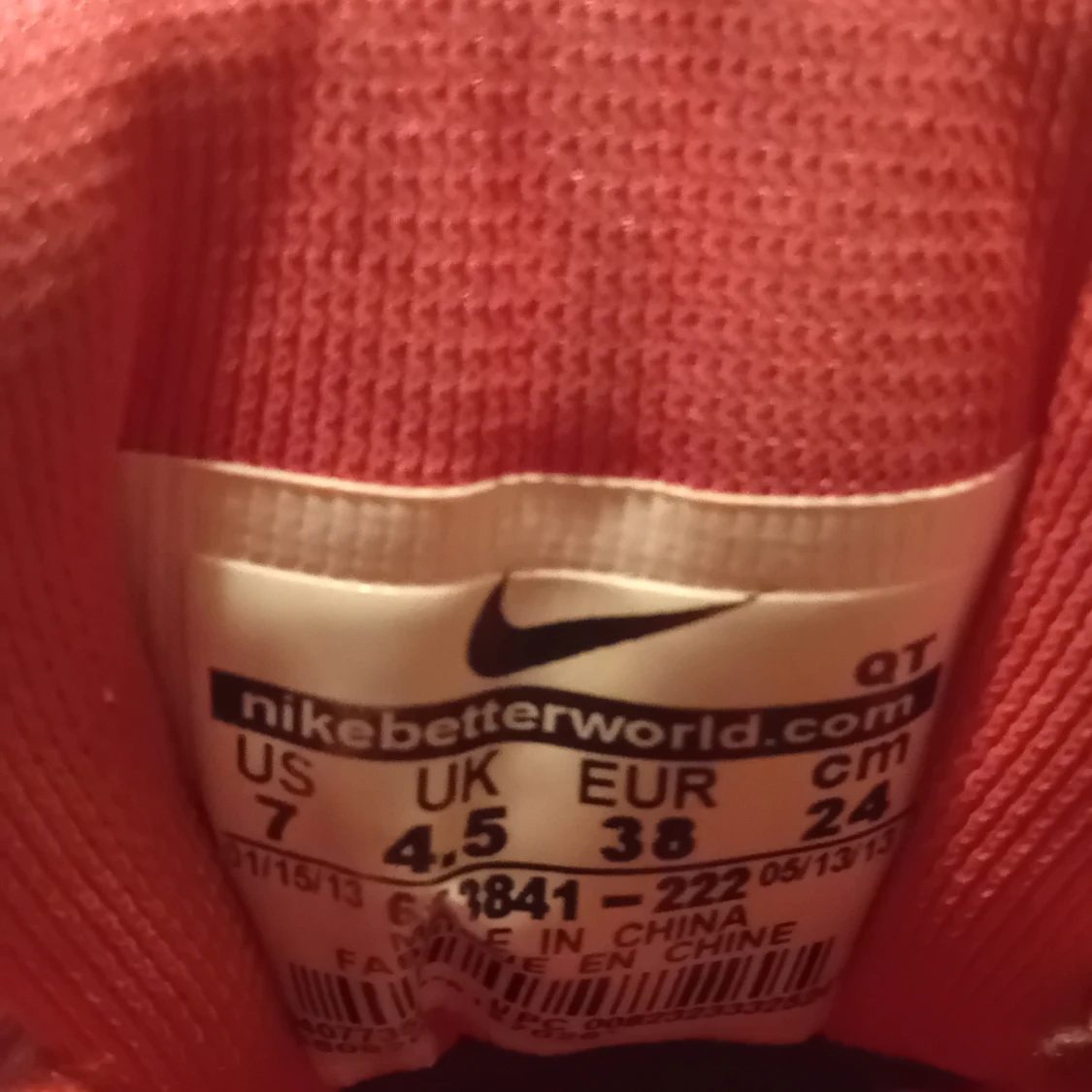 Rosa Nike Air Skor 38 i Nyskick - 91