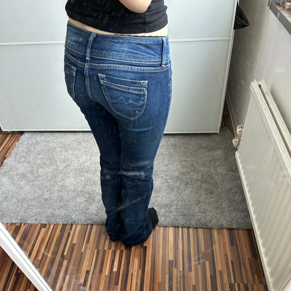 Lågmidjade bootcut jeans - 90