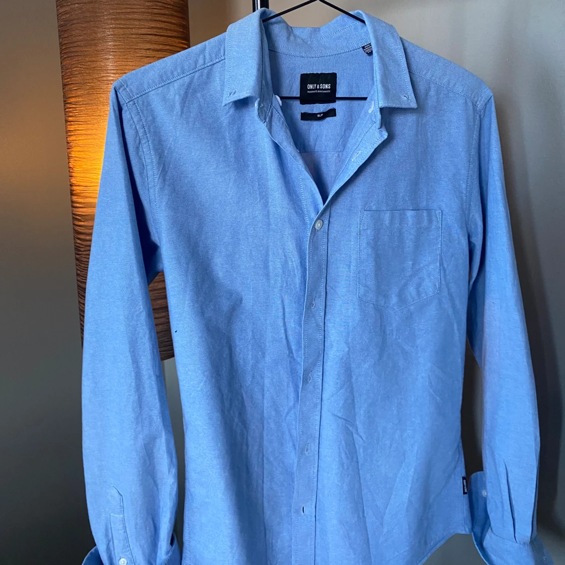 Only And Sons Ljusblå Skjorta