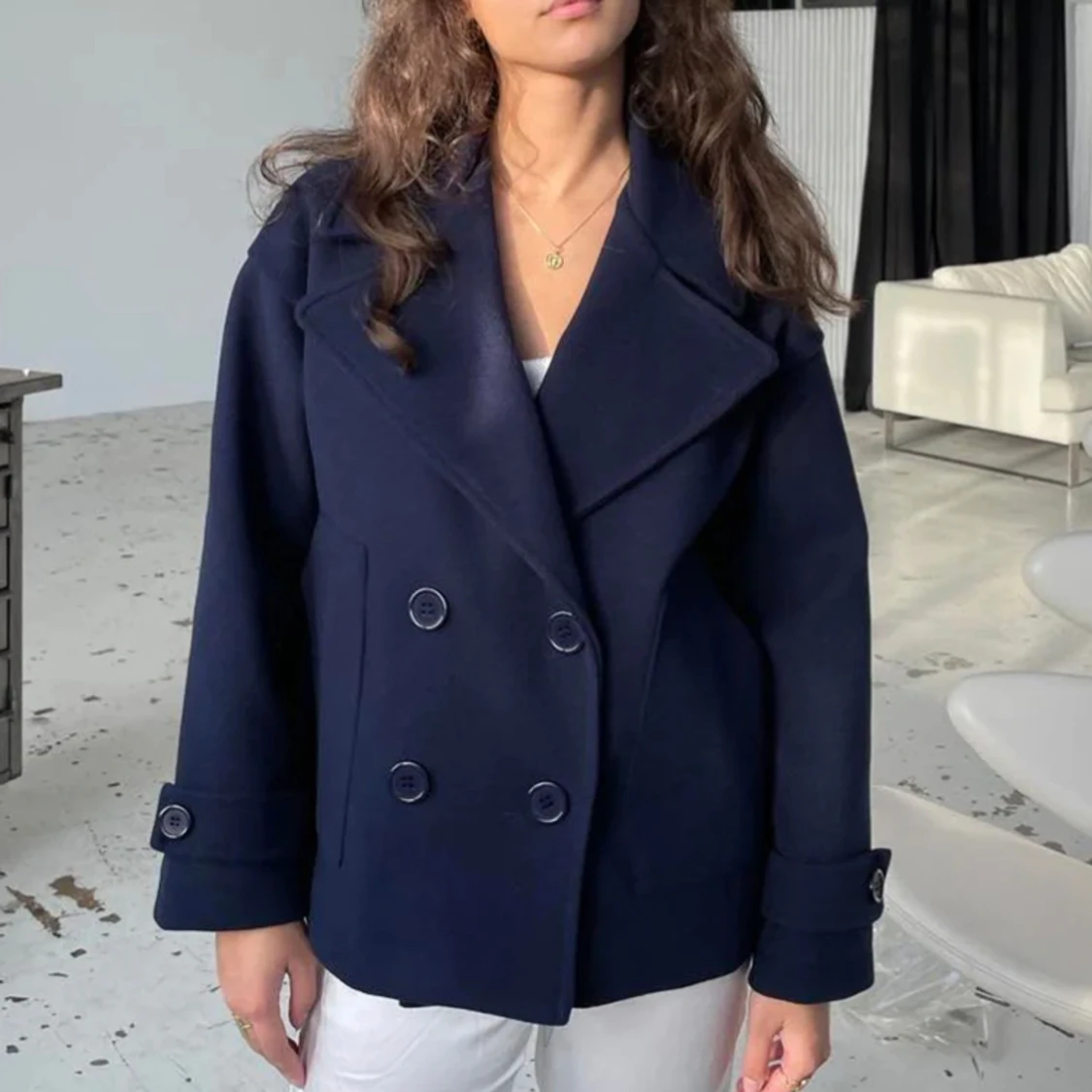 GINALLI COAT - NAVY ORIGINAL - 91