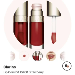 Clarins lipoil i strawberry - CHERRY SÅLD, färg 08 strawberry, bara testad. Org pris 295