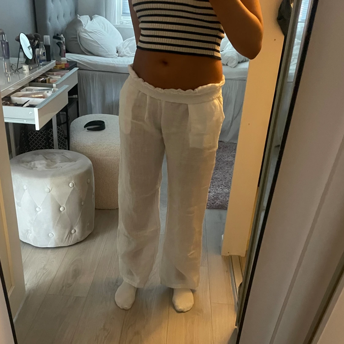 Vita linnebyxor, Chelsea  - 90