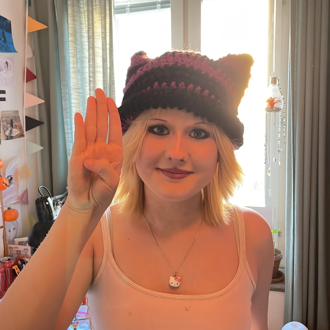 Cat beanie😝😝 - 92