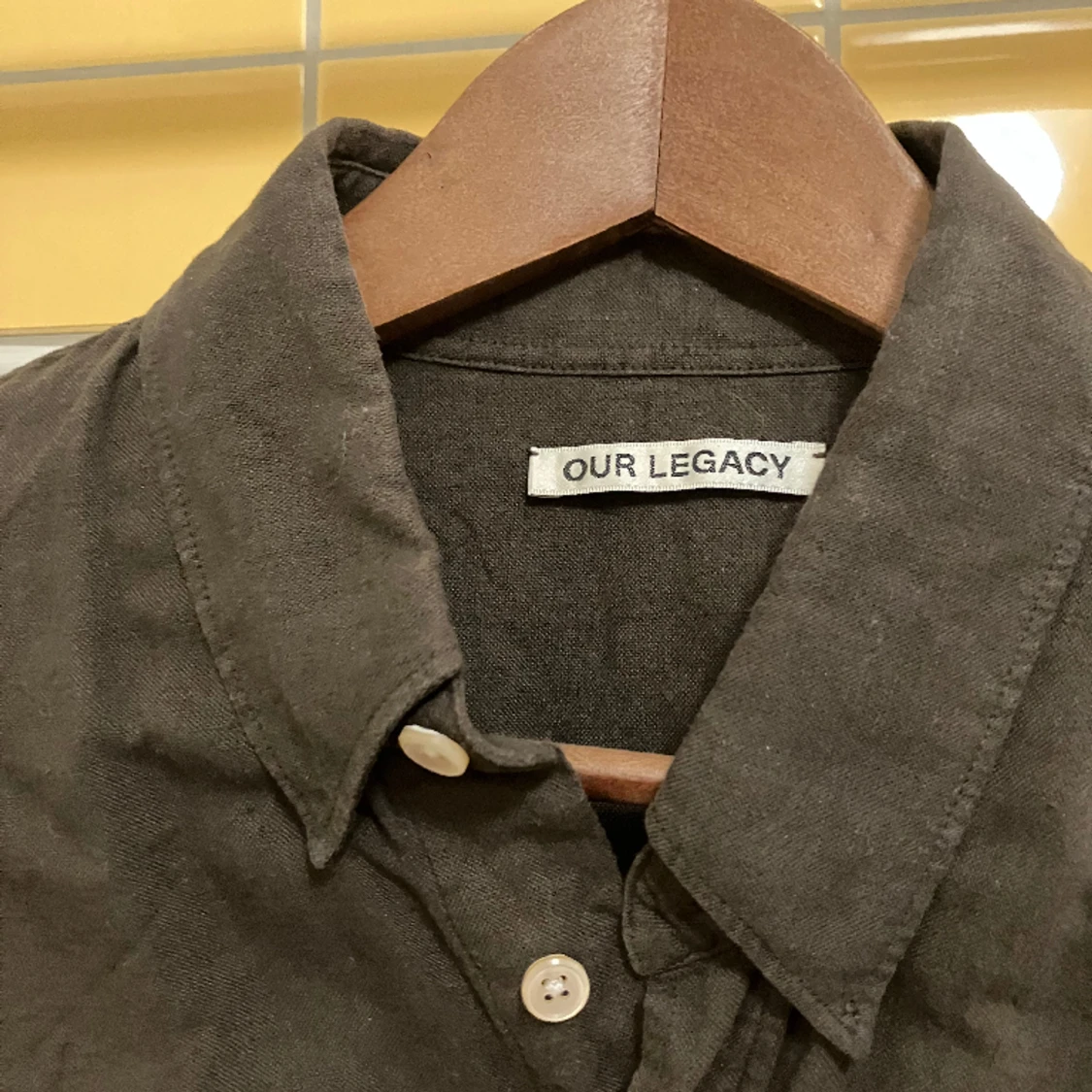 Our Legacy Linneskjorta Stl. 48 Brun - 90