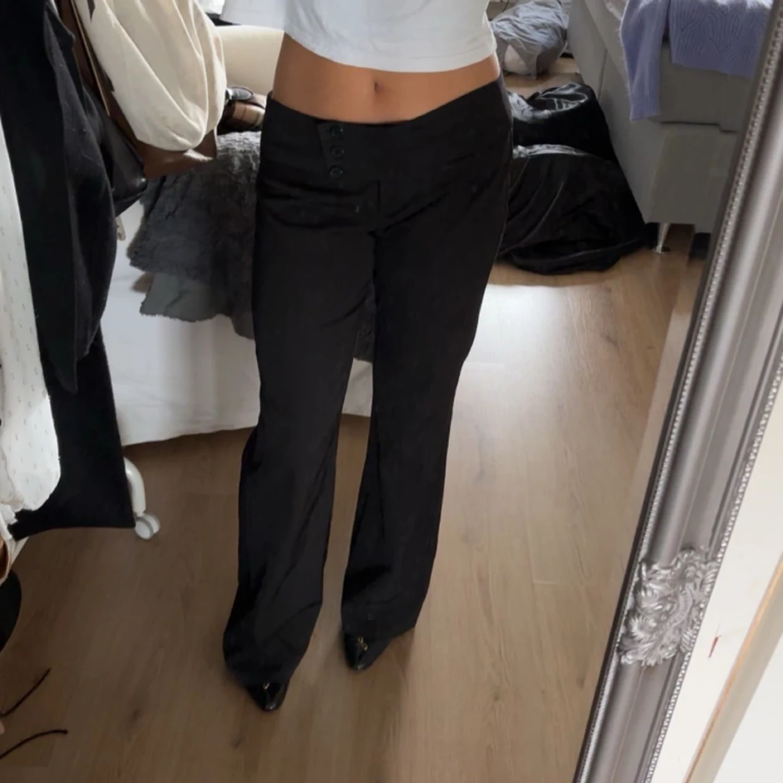 Lågmidjade kostymbyxor  - 90