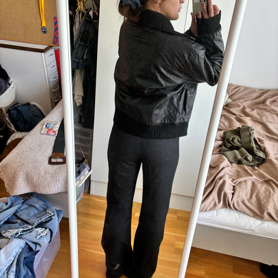 Snygg läder/bilker jacket! - 92