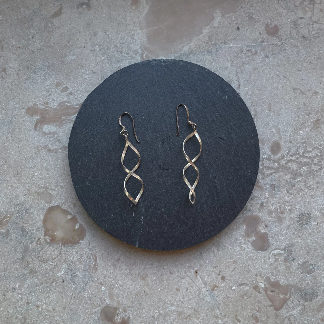 Vintage Silver Swirl Earrings