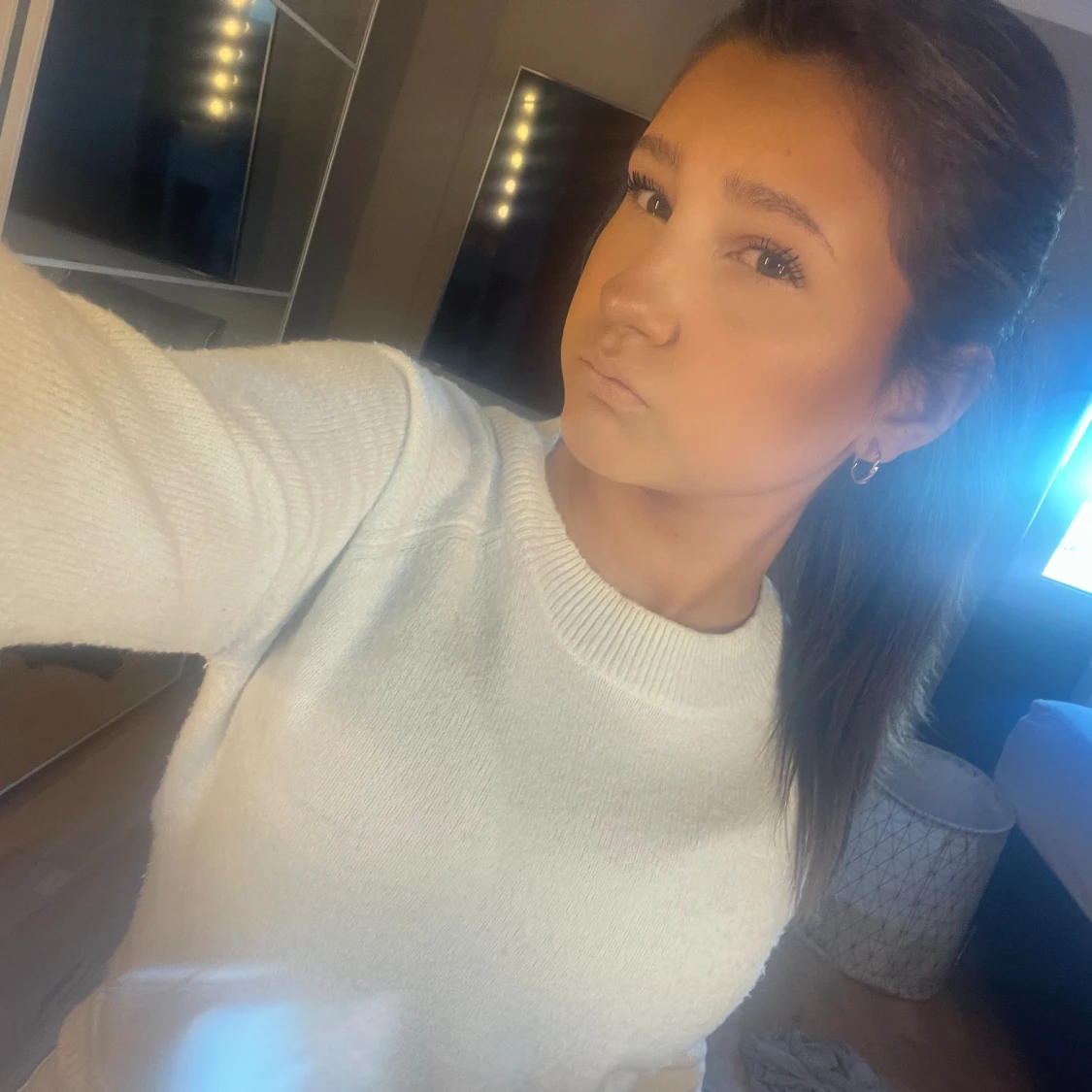 Jätte fin vit tröja!!💗 - 91