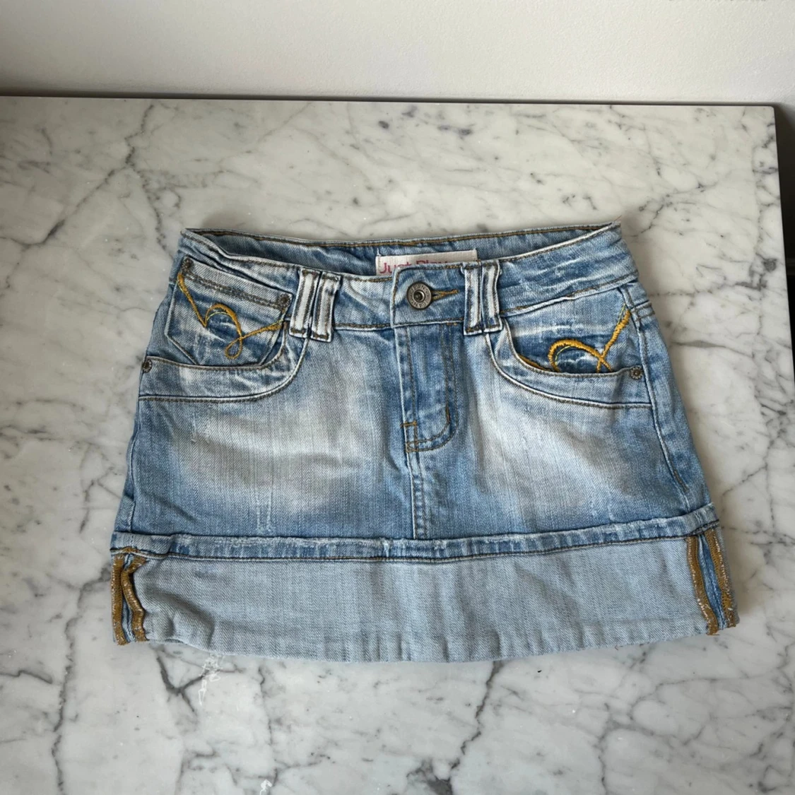 LÅGMIDJAD JEANSKJOL  - 90