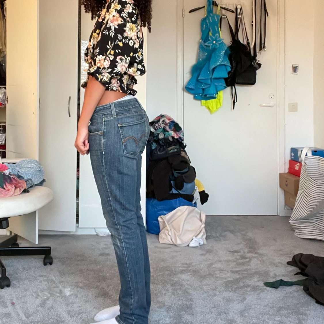 Lågmidjade jeans - 90