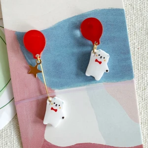 Handgjorda örhängen- katt eller Björn  - Handgjorda örhängen- katt eller Björn. 125kr/st och gratis frakt ♥️