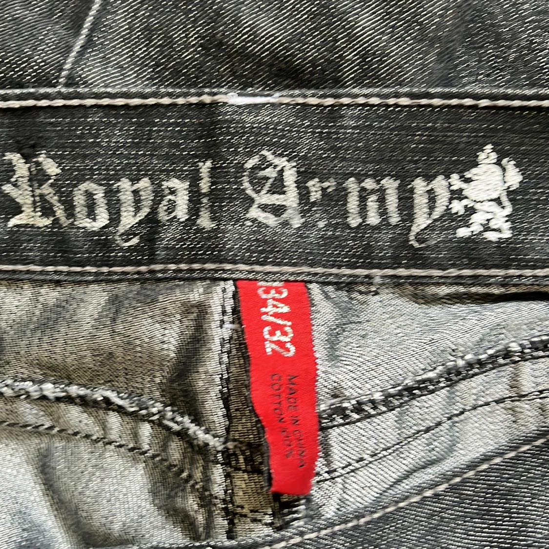 Baggy jeans med tryck  - 91