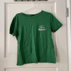 Grön t-shirt med tryck från Zara i storlek M. Använd men i fint skick. Bara att fråga om det är något du undrar! Kan mötas på Järntorget i Göteborg eller skicka, köparen står för frakt.