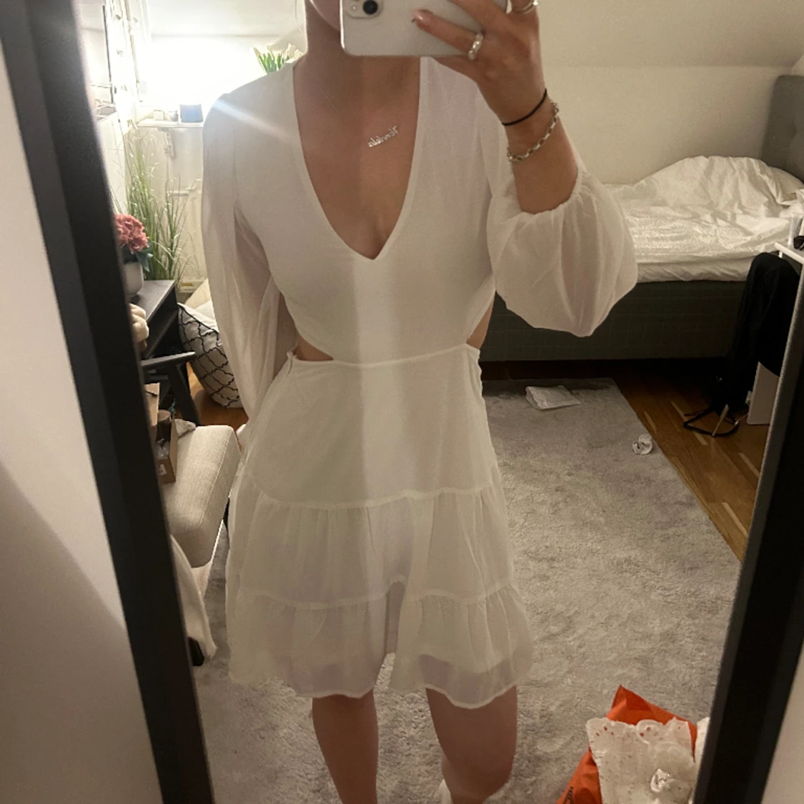 Vit klänning
