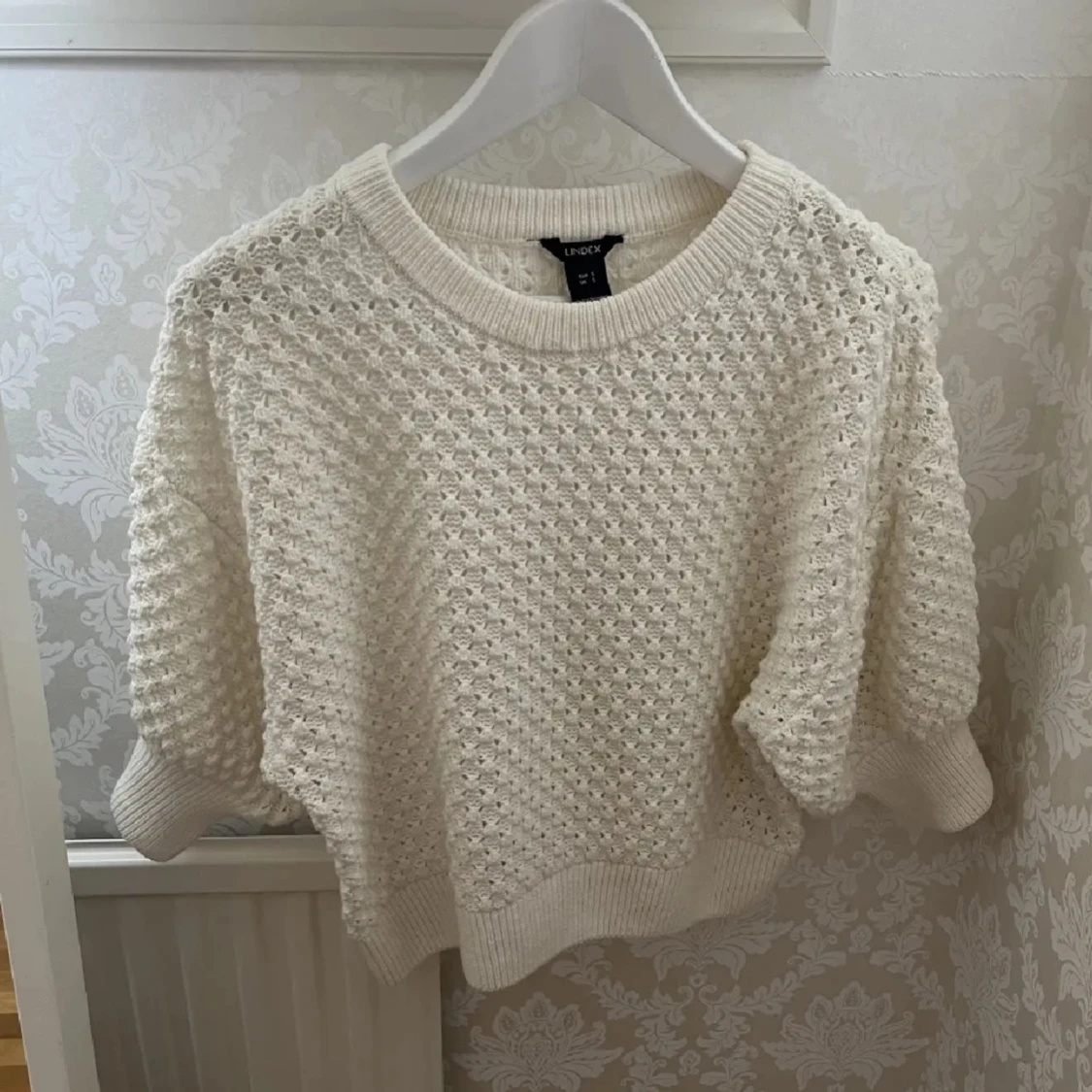 Stickad trekvarts tröja ifrån Lindex💗 - 91