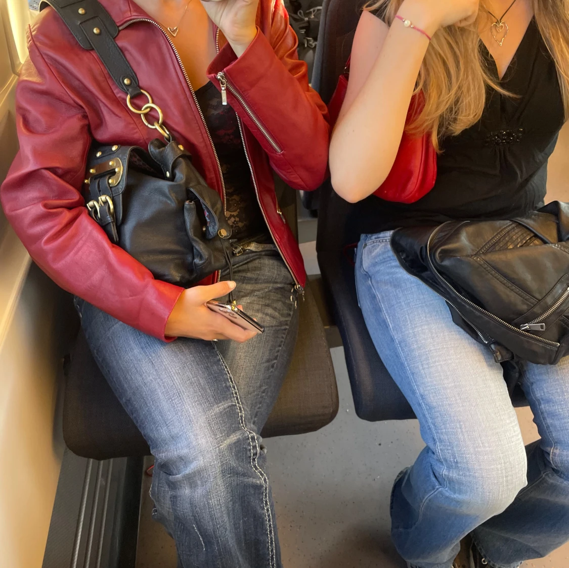 Red biker jacket - 92