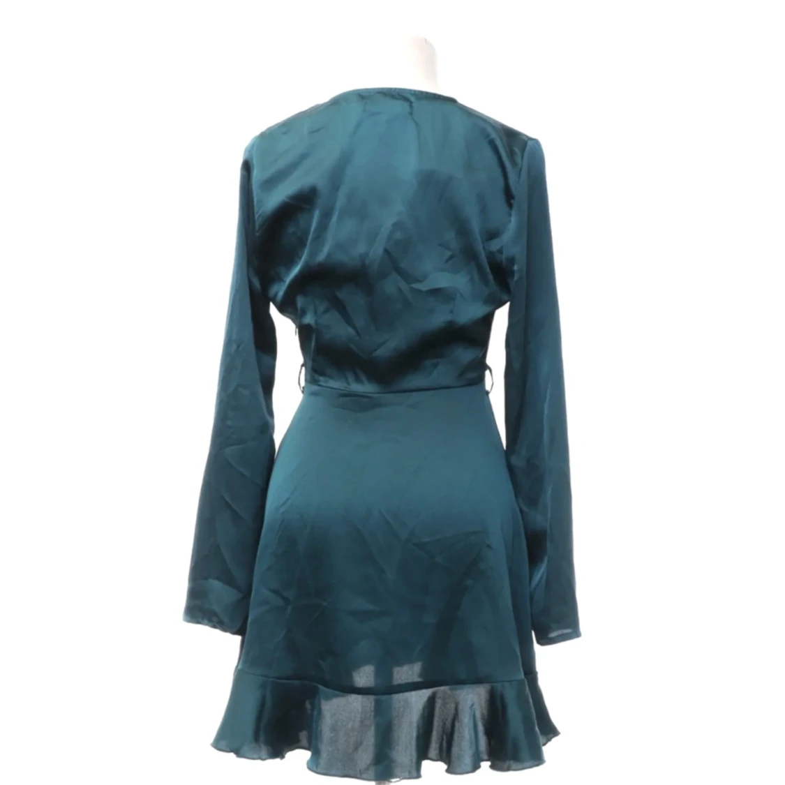 Grön satinklänning   - 90