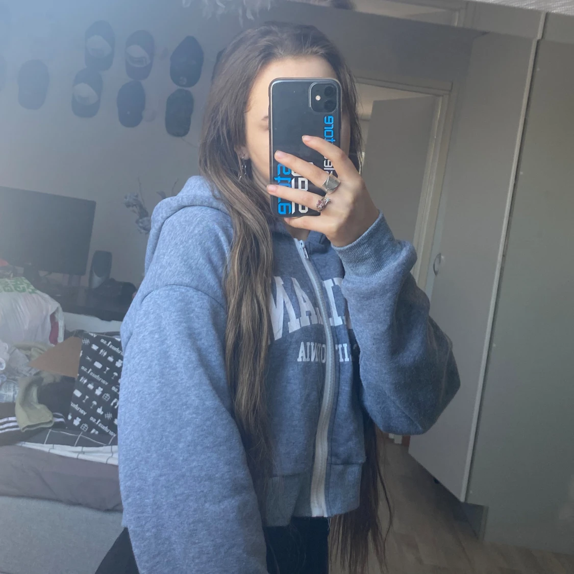 Croppad huvtröja - 90