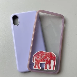 Mobilskal iPhone XS - Jag säljer mina mobilskal för iPhone XS passar också iPhone XR❤️ Köp gärna båda. Båda är köpta 2023 :)) Det som är helt lila är köpt från Holdit och de andra från H&M💕